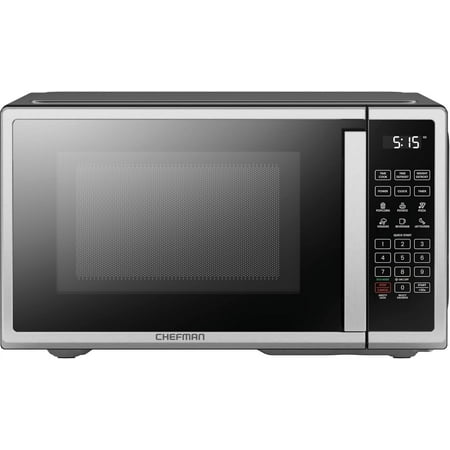 Countertop Microwave Oven 1.1 Cu. Ft. Digital Stainless Steel 1000 Watts with 6 Auto Menus, 10 Power Levels, Eco Mode, Memory, Mute Function, Child Safety Lock, Easy Clean
