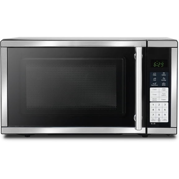 Countertop Microwave Ovens 0.7 Cu. Ft. 700 Watts Microwave Oven With LED Lighting,Turntable and Lock,Compact Microwave for Apartments and Dorms,Easy Clean Interior, Black
