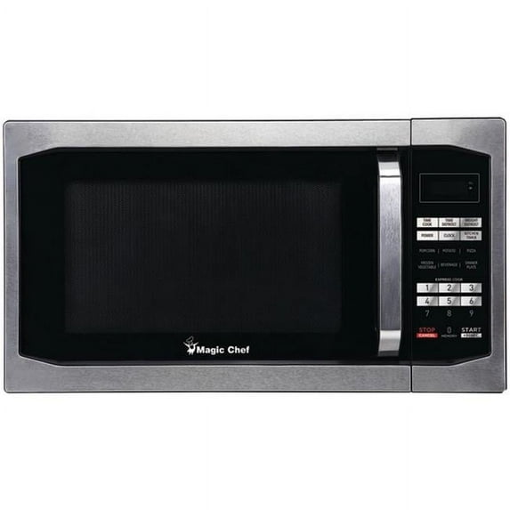 Countertop Microwave - Stainless Steel, Silver - 1.6 Cu ft