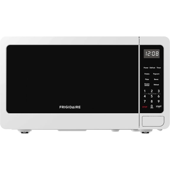 Countertop Microwave with Digital Control Panel 0.7 Cu Ft 10 Power Levels 6 Auto Cooking Settings Child Safety Lock White Bestseling