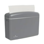 Countertop Multifold Hand Paper Towel Dispenser by Oasis Creations, Single Sheet Dispensing – Glossy Gray