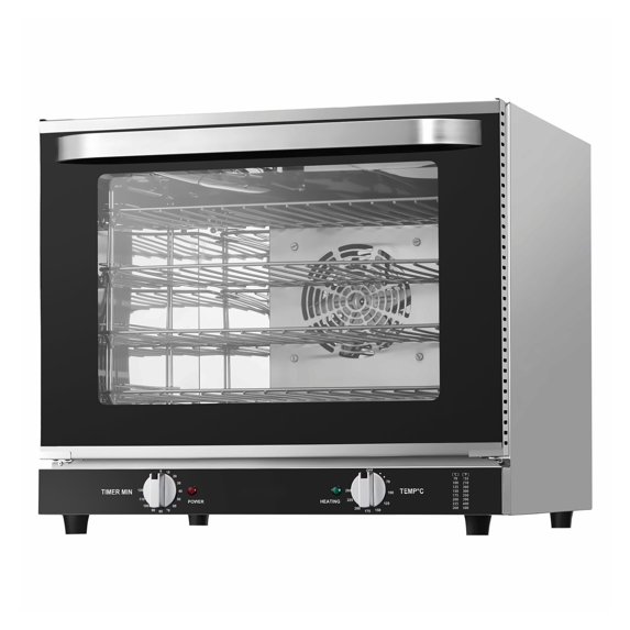 Countertop Oven 66L, 2800W Electric Toaster Oven 4-Tier, Stainless Steel Baking Oven with Racks & Gloves for Restaurant & Home Use