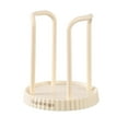 thumbnail image 1 of Countertop Paper Cup Dispenser Organizer - Holds 5oz Bathroom and Coffee Cups with Mouthwash Rinsing Function - Beige, 1 of 8