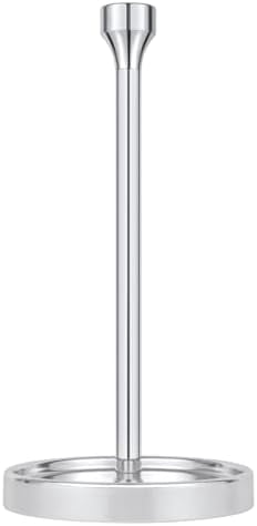Countertop Paper Towel Holder - Modern Bell End Minimalist Design - Color Chrome