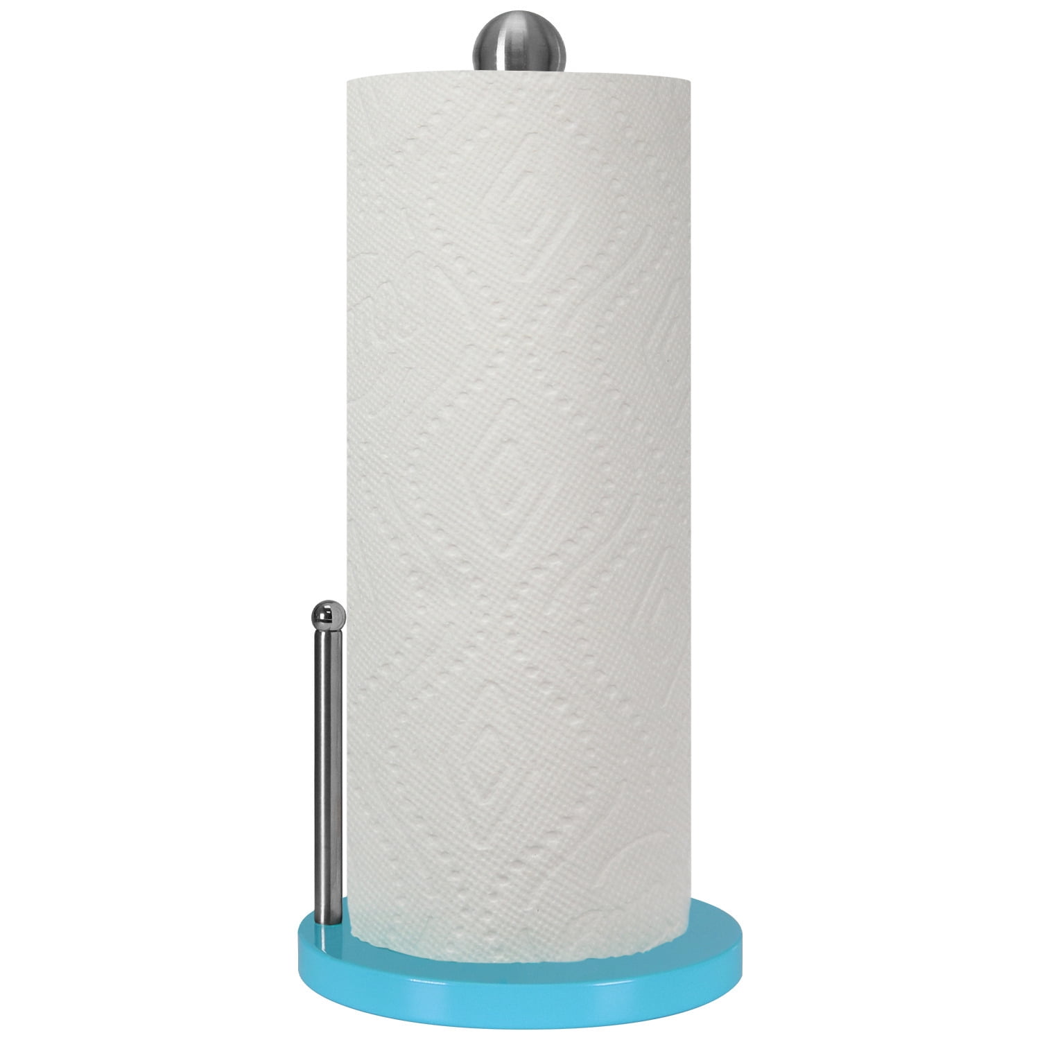 Paper Towel Holder Countertop with Heavy Base, Standing Paper Towel Roll Holder for Kitchen Bathroom, Paper Towel Holder Stand with Weighted Base
