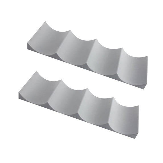 NIAIZEK 2Pcs Wine Bottle Holder Plastic Grey for Countertop and Refrigerator Storage