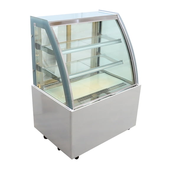 Countertop Refrigerated Cake Showcase Glass Display Cabinet 220V 3 Layers