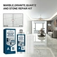 thumbnail image 1 of Countertop Repair Kit for Granite Marble Porcelain Fixes Chips Scratches Stone Acrylic Surfaces Epoxy Adhesive 100ml, 1 of 9