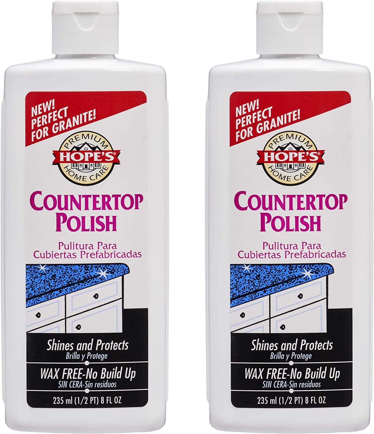 Countertop Restoration Polish, Streak-Free Kitchen Counter Cleaner, No