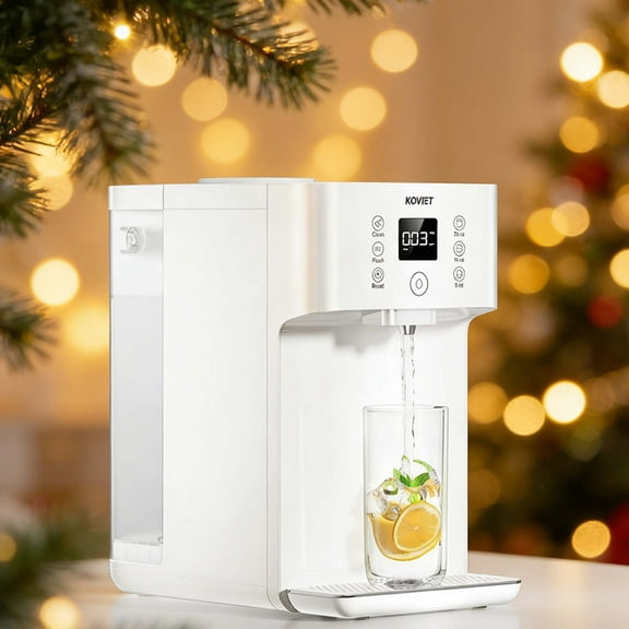 KOVIET 8-Stage Countertop Reverse Osmosis Water Filtration System, Portable Purifier, No Installation, Beige White