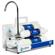 Countertop Reverse Osmosis Water Filtration System   4 Stage RO Water Filter with Faucet   Simple Set Up Faucet Filter   Express Water