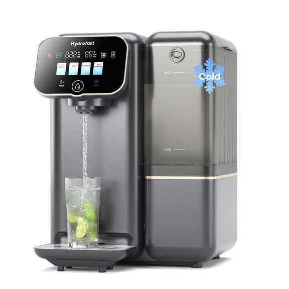 Countertop Reverse Osmosis Water Purifier with Cold Water Function, Smart Touchscreen & 6-Stage Filtration Hydrofast C100