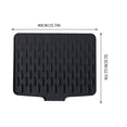 thumbnail image 1 of Countertop Slope Silicone Drying Mat, Fast Drainage Dish Drying Pad for Kitchen Counter Protection and Utensil Organization, Ideal for Small Spaces and Daily Use, 1 of 5