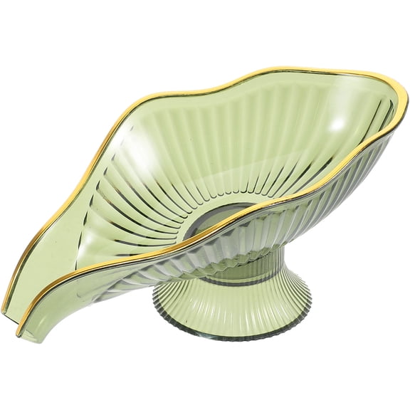 Countertop Soap Holder Tray in Light Green Acrylic with Soap Drying Feature