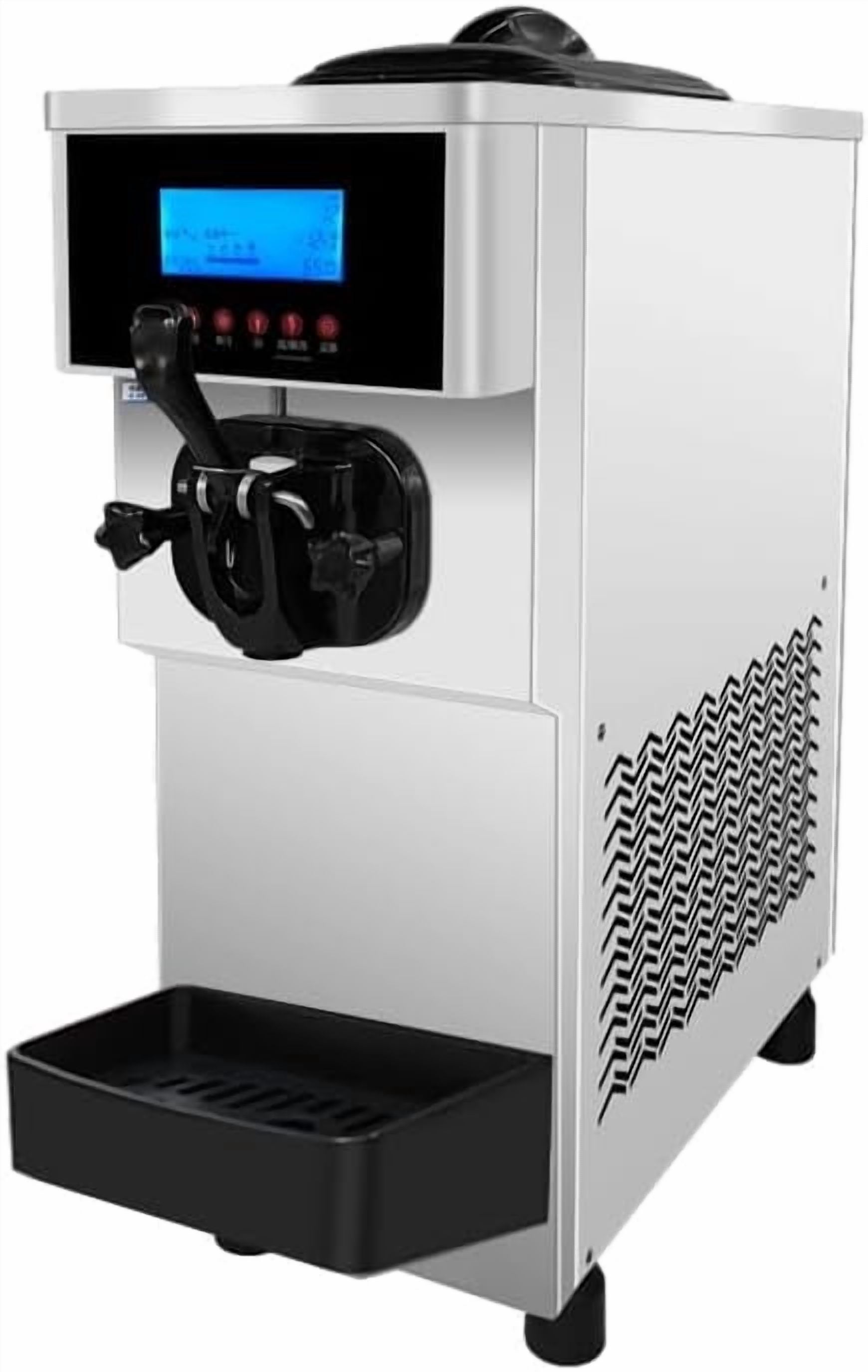 Countertop Soft Serve Ice Cream Maker with Single Control 1 Head and 5