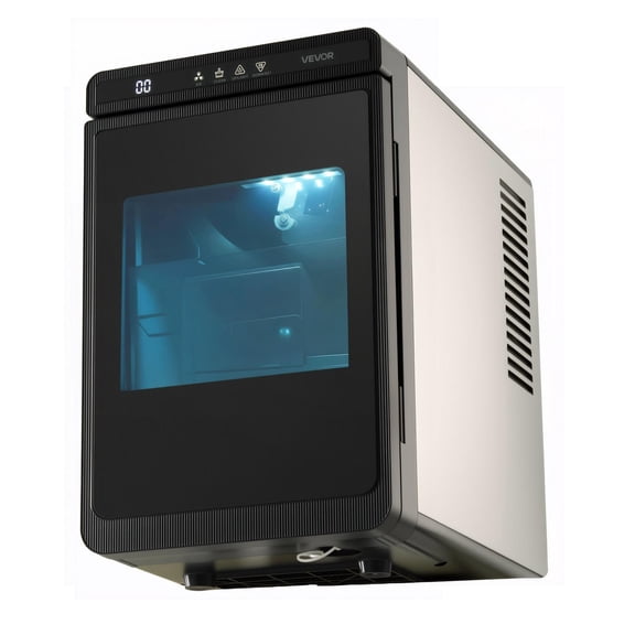Countertop Square Ice Maker, 22 lbs/24H Portable Ice Machine, Self-Cleaning with Drawer-Style Access & Ice Tong, Quiet <55dB for Home Kitchen Office Bar