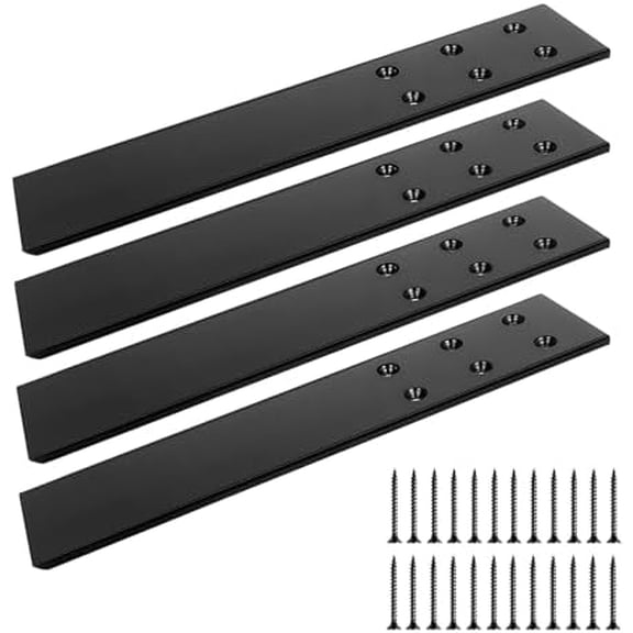 Countertop Support Bracket 12", Top Mount Knee Wall Support, Hidden Flat Floating Bracket for Wood Granite Quartz Concret Countertop, Include Screws 4 Pack$$Tools & Hardware Other