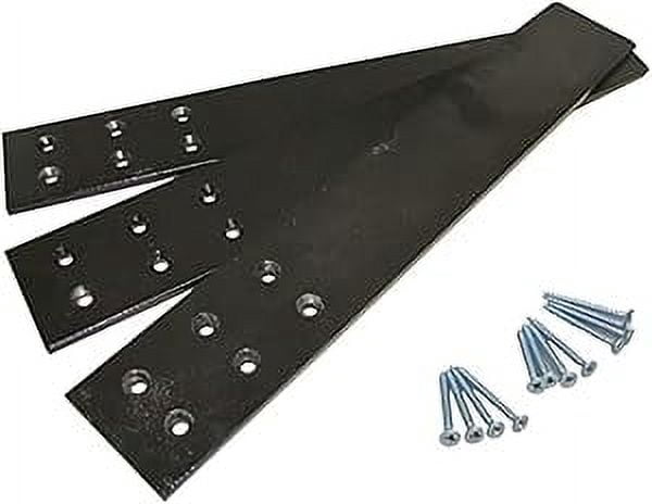 Countertop Support Bracket Set for Stone, Granite, Quartz, Marble Countertops for Kitchen - Set of 3 with 12 Screws - Measures 15 x 2 1/2 x 1/4 Inch