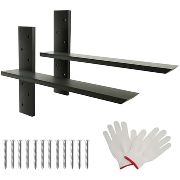 Countertop Support Brackets 2 Pack, 18" Floating Countertop Wall Bracket, Metal Heavy Duty T Shelf Brackets for Cabinets, Granite, Dishwasher, Bench Seats Vanities$$Tools & Hardware Other