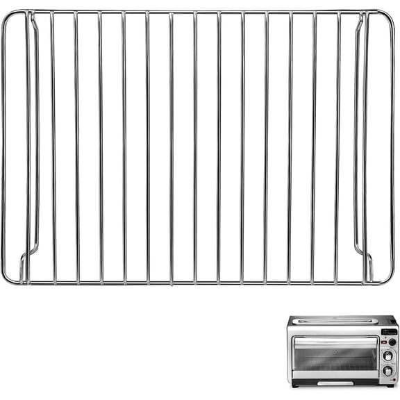 Countertop Toaster Oven Wire Rack Replacement, 12.6×9 Inch Stainless Steel 2 in 1 Adjustable Rack, Dishwasher Safe Oven Accessories