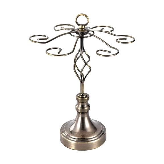 Countertop Wine Glass Holder Freestanding Tabletop Stemware Storage Rack 6 Hook