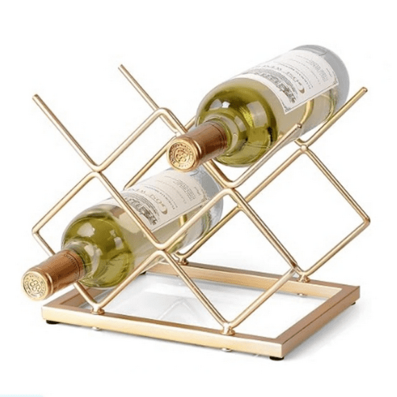 Countertop Wine Rack Freestanding Small Wine Rack Desktop Wine Rack Bracket for Cabinets, Pantry, Wine Bottle Storage