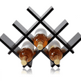 thumbnail image 1 of Countertop Wine Rack, Tabletop Wine Holder for 8 Bottle Wine,（Auburn Color Mahogany）, 1 of 6