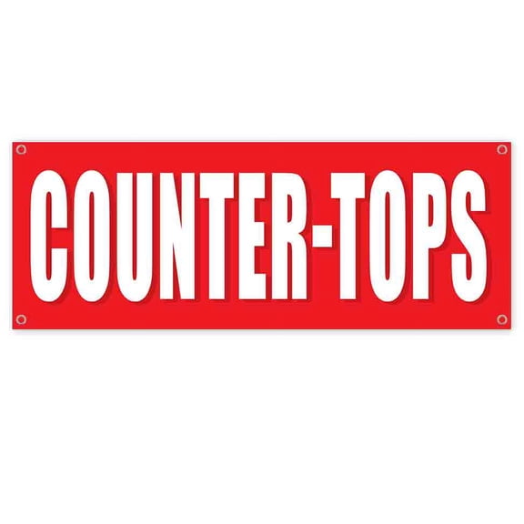 Countertops 13 oz Vinyl Banner With Metal Grommets