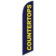 thumbnail image 1 of Countertops Blue Advertising Feather Flag 12ft - Replacement Flag Only Without Poleset, 1 of 1