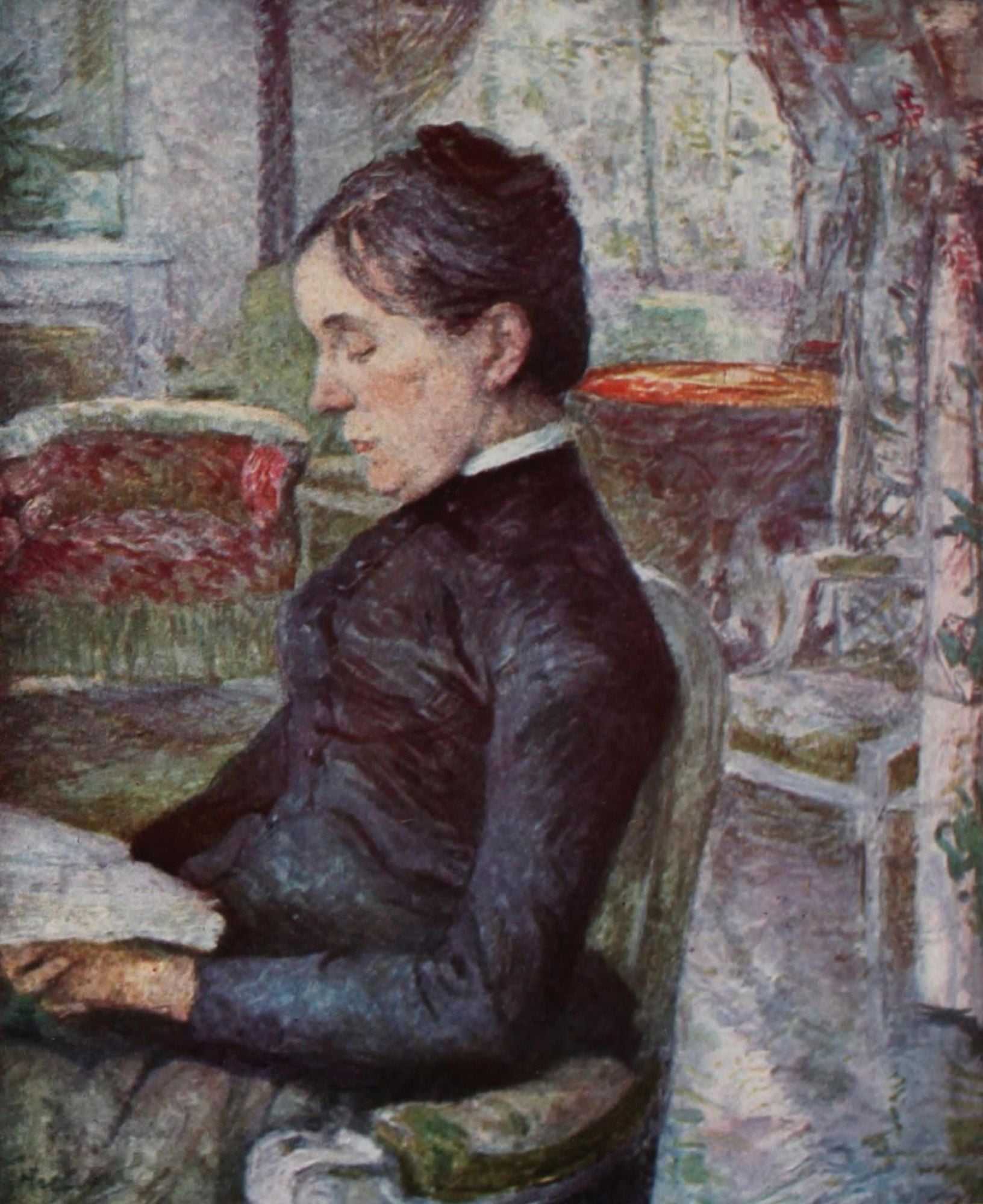 Countess A de Toulouse-Lautrec Canvas Art - H de Toulouse-Lautrec (18 x 24)