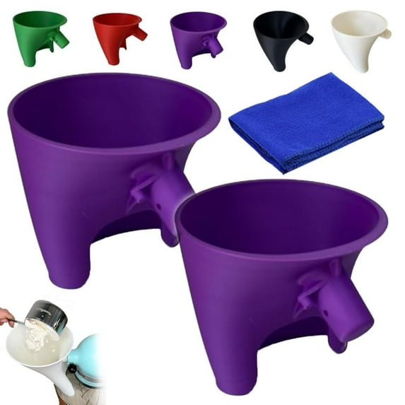 Countess Flour Funnel for Kitchen Aid Mixer,Flour Funnel- Stand Mixer Attachment,for Kitchen Aid Artisan Ksm150 5-Quart Tilt-Head Stand Mixer,for Egg Liquid and Both Flour,Enables Guided Pouring