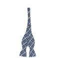 thumbnail image 1 of Countess Mara Men's Sea Brushed Plaid Bow Tie, 1 of 1