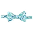 thumbnail image 1 of Countess Mara Mens Brewster Plaid Self-tied Bow Tie, Green, One Size, 1 of 1