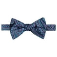 thumbnail image 1 of Countess Mara Mens Claremont Paisley Self-tied Bow Tie, Blue, One Size, 1 of 1