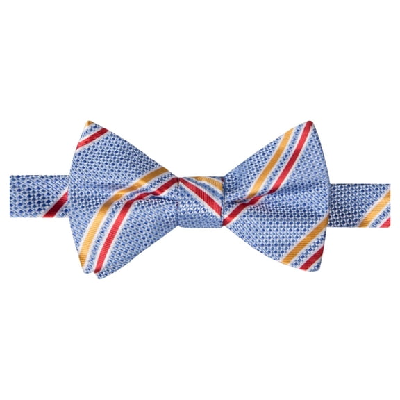 Countess Mara Mens Decker Stripe Pre-tied Bow Tie, Blue, One Size