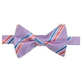 thumbnail image 1 of Countess Mara Mens Decker Stripe Pre-tied Bow Tie, Purple, One Size, 1 of 1