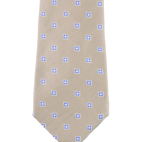 Countess Mara Mens Flower Self-tied Necktie, Beige, One Size