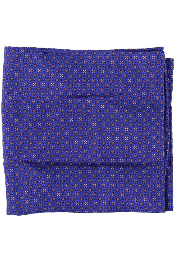 Mens Illusion Geo Pocket Square, Blue, OS