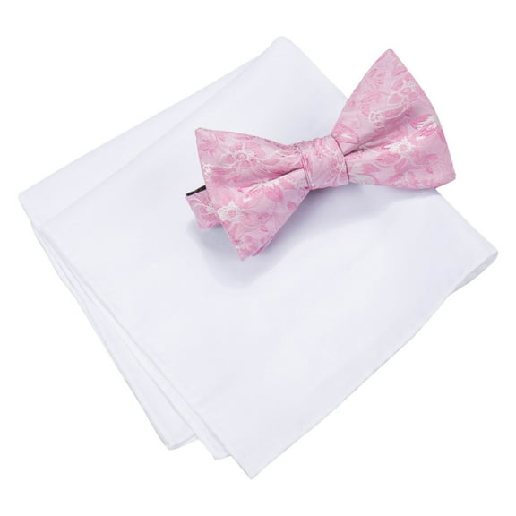 Countess Mara Mens Lyons Floral Neck Tie Set, Pink, One Size