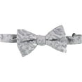 thumbnail image 1 of Countess Mara Mens Lyons Floral Self-tied Bow Tie, Grey, One Size, 1 of 1