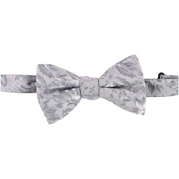 Countess Mara Mens Lyons Floral Self-tied Bow Tie, Grey, One Size
