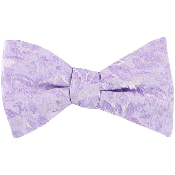 Countess Mara Mens Lyons Floral Self-tied Bow Tie, Purple, One Size