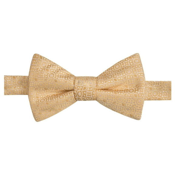 Countess Mara Mens Medallion Self-tied Bow Tie, Yellow, One Size