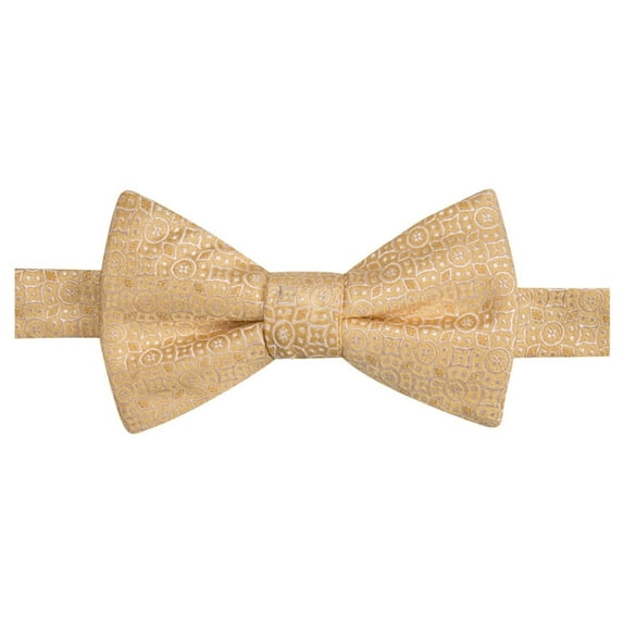 Countess Mara Mens Medallion Self-tied Bow Tie, Yellow, One Size