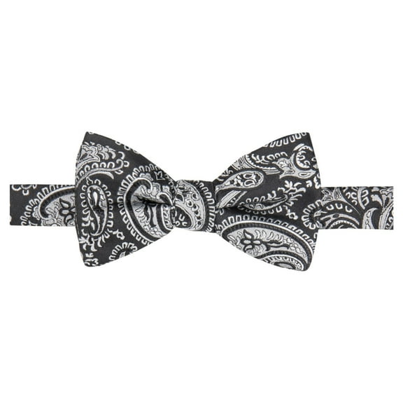 Countess Mara Mens Paisley Pre-tied Bow Tie, Black, One Size