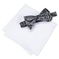 thumbnail image 1 of Countess Mara Mens Pasiley Neck Tie Set, Black, One Size, 1 of 1