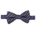 thumbnail image 1 of Countess Mara Mens Reversible Vine Self-tied Bow Tie, Purple, One Size, 1 of 2