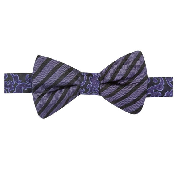 Countess Mara Mens Reversible Vine Self-tied Bow Tie, Purple, One Size