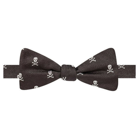 Countess Mara Mens Skull Pre-tied Bow Tie, Black, One Size