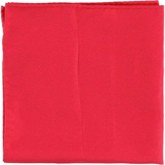 Countess Mara Mens Solid Pocket Square, Red, OS